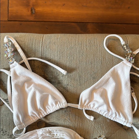 White Halter Bikini Set crush - Picture 5 of 5